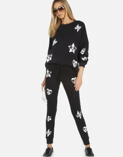 Best Sale Jess Bling Face Women Long Sweatpants