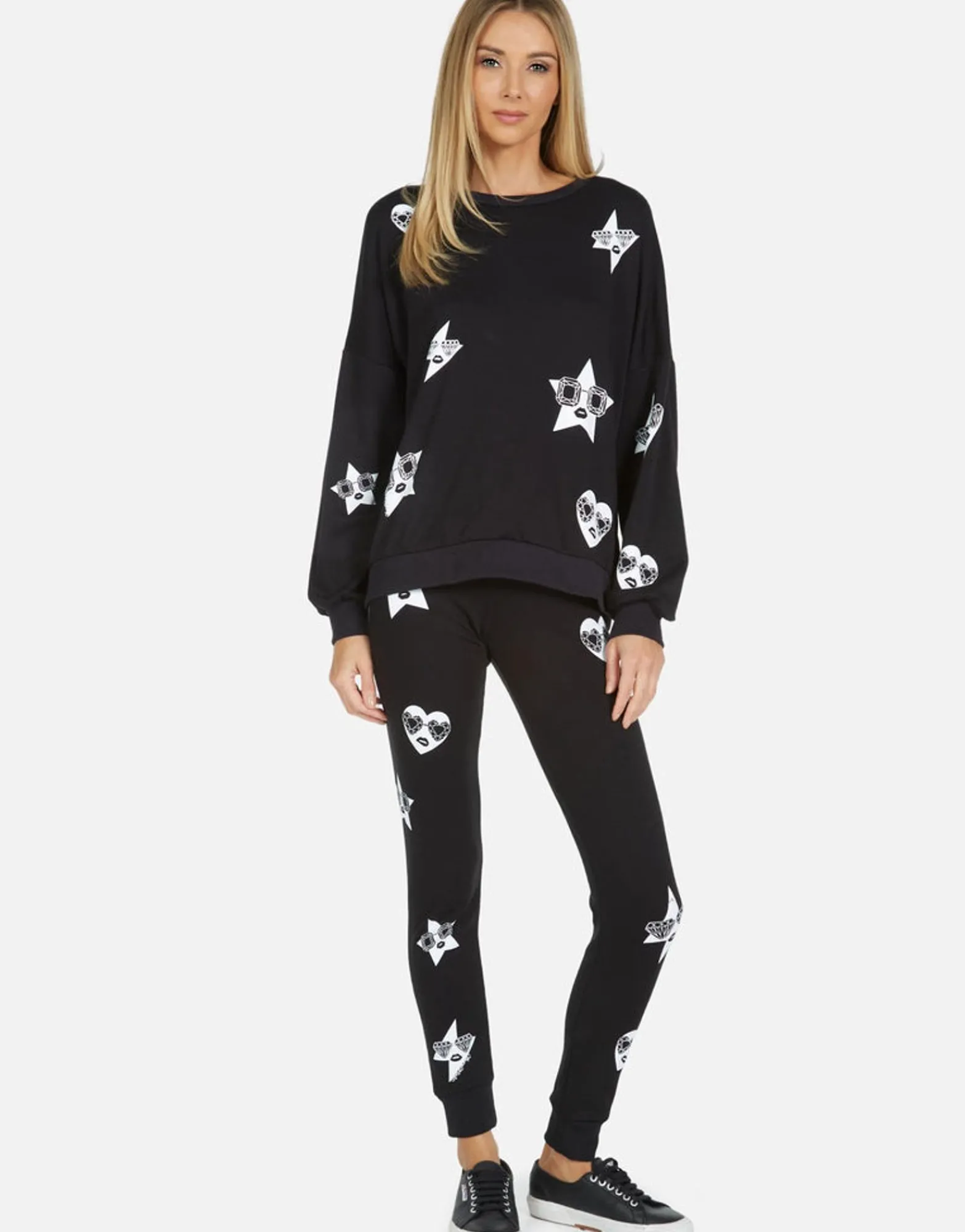 Best Sale Jess Bling Face Women Long Sweatpants