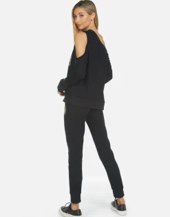 Shop Jess Leopard Lip Women Long Sweatpants