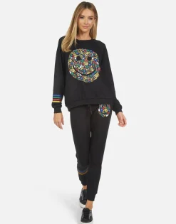 Online Jess Lucky Happy Face Women Long Sweatpants