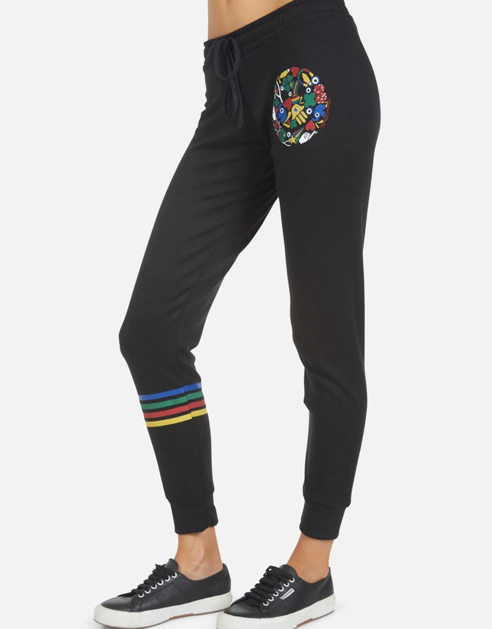 Online Jess Lucky Happy Face Women Long Sweatpants