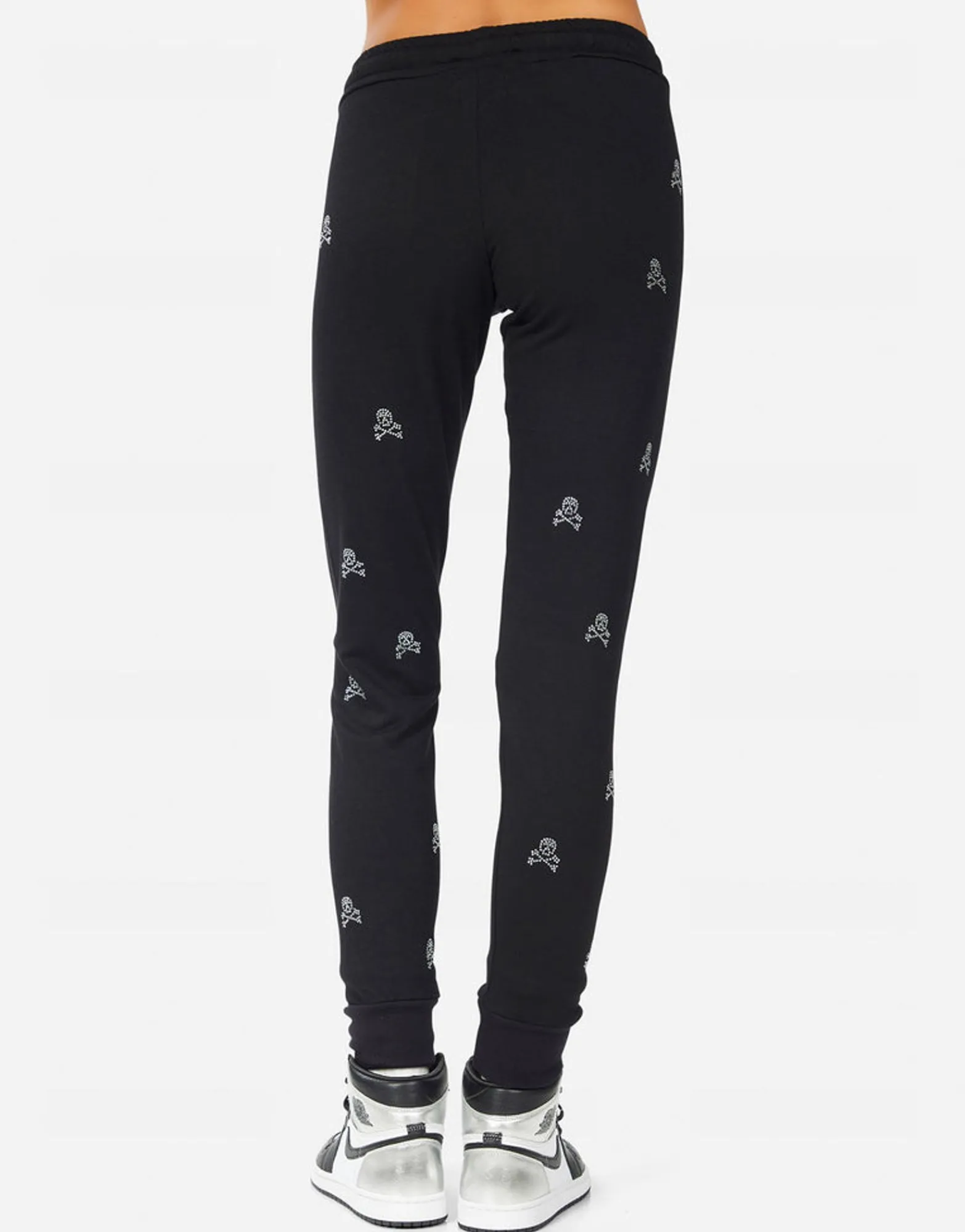 Flash Sale Jess Mini Crystal Cross Bone Skulls Women Long Sweatpants