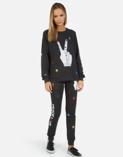 Cheap Jess Peace Hand Elements Women Long Sweatpants
