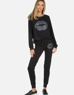 Best Jess Sprinkle Lip Women Long Sweatpants
