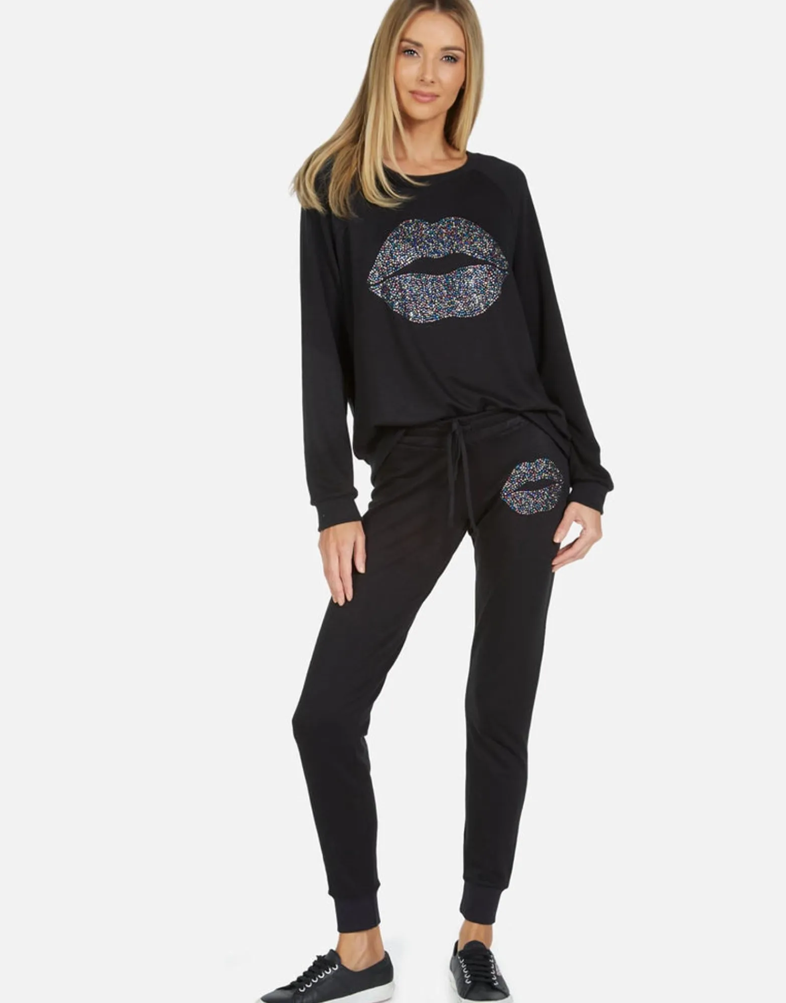 Best Jess Sprinkle Lip Women Long Sweatpants