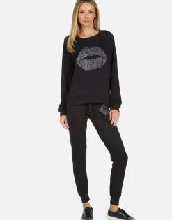 Best Jess Sprinkle Lip Women Long Sweatpants