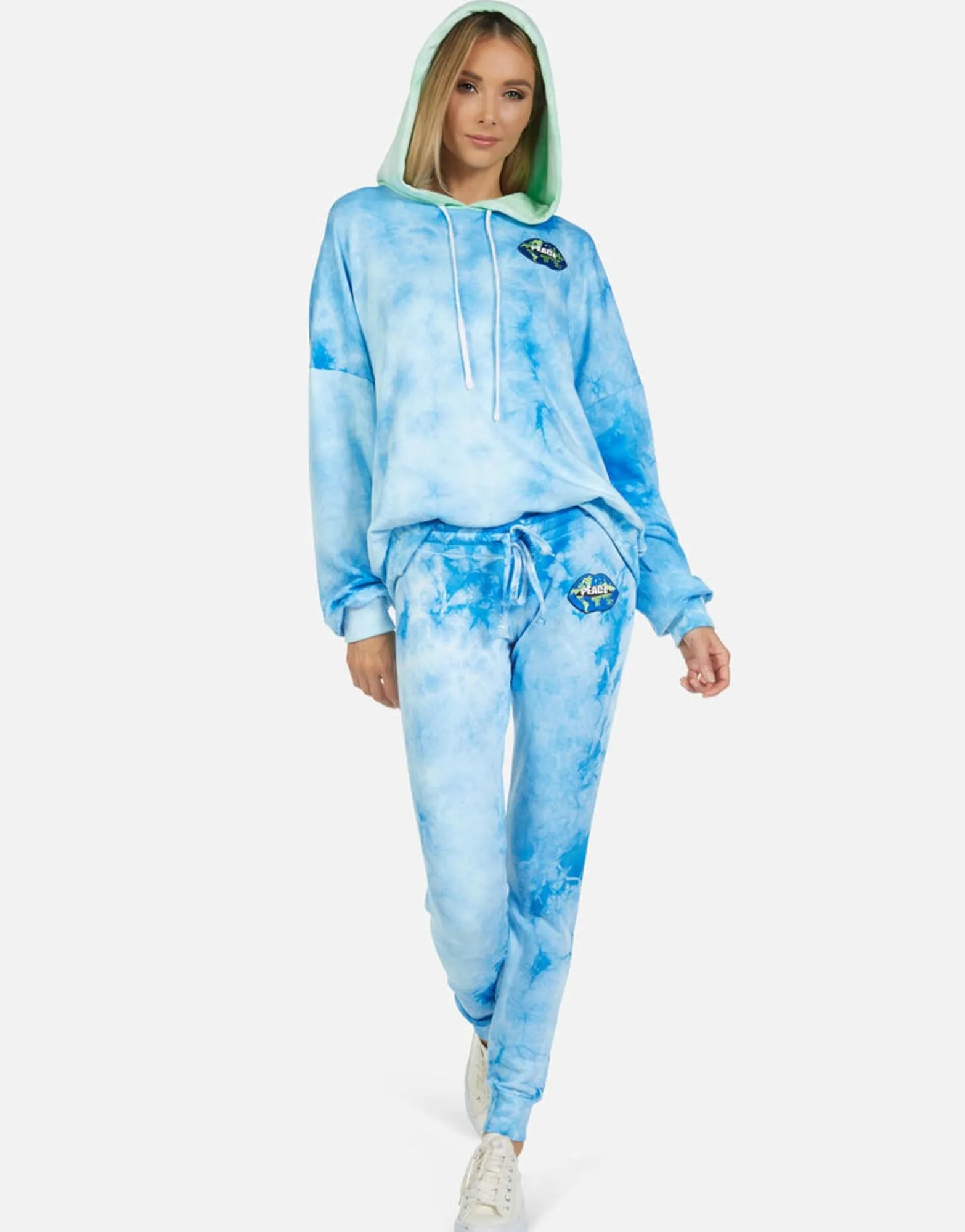 Fashion Jess World Peace Lips Women Long Sweatpants