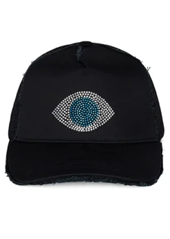 Sale Jilly Crystal Blue Eye Hats