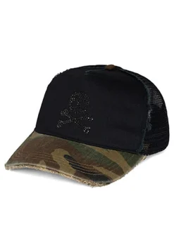 Store Jilly Crystal Crossbone Skull Hats