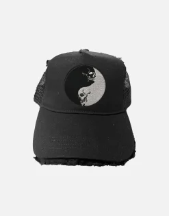 Flash Sale Jilly Sml Skull Yin Yang Patch Hats