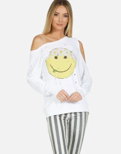 New Joanna X Happy Daisy Peace Women Long Sleeve