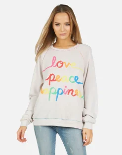 Cheap Jocelyn Love Peace Happiness Women Long Sleeve