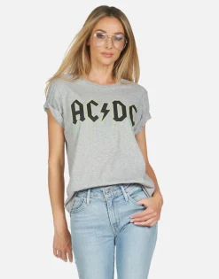 Cheap Jordana Ac/Dc Neon Stud Women Short Sleeve