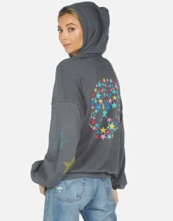 Shop Kaliyah Star Skull Women Hoodies