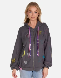 Sale Kaliyah X Star Skull Women Hoodies