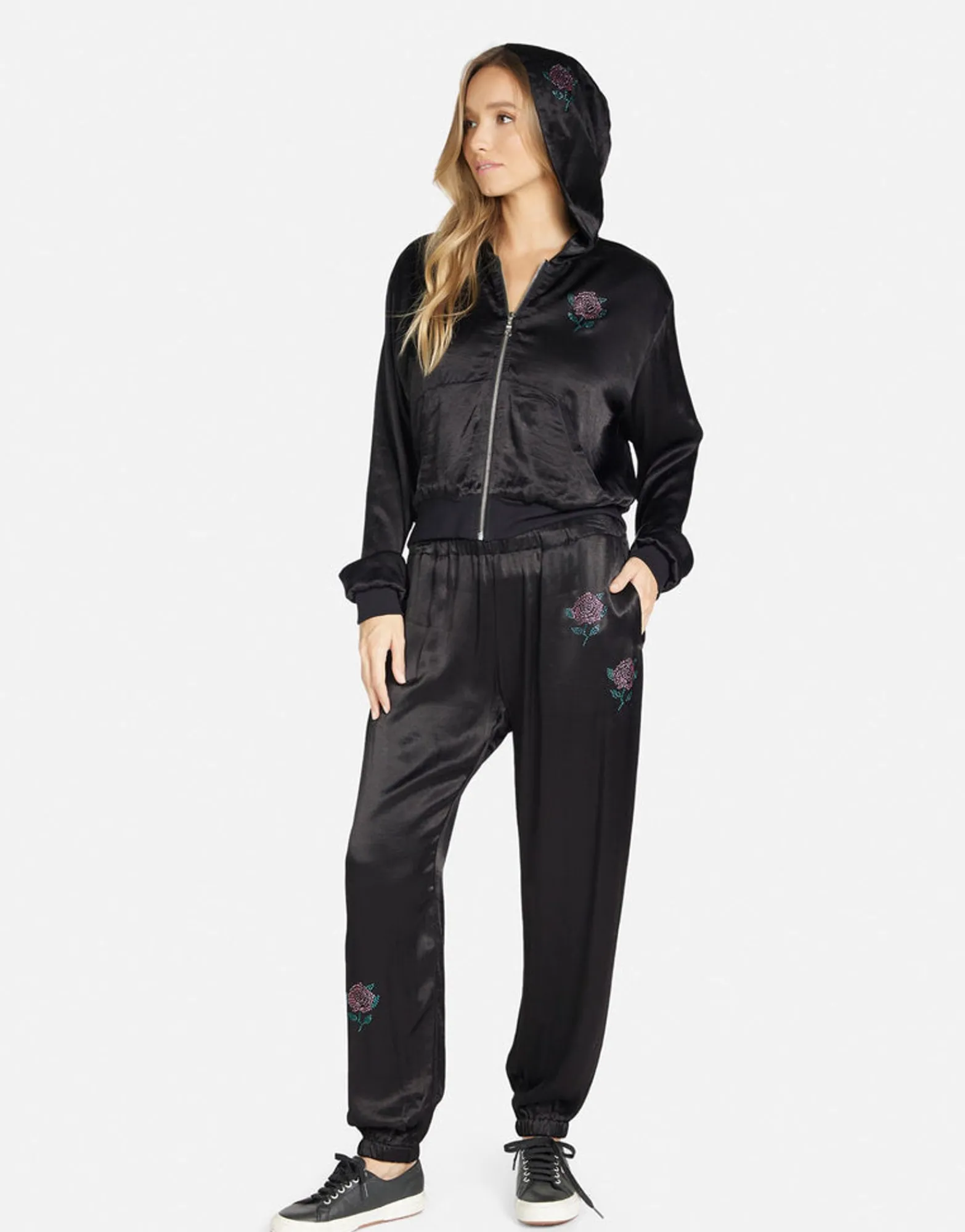 Online Kathleen Crystal Roses Women Hoodies