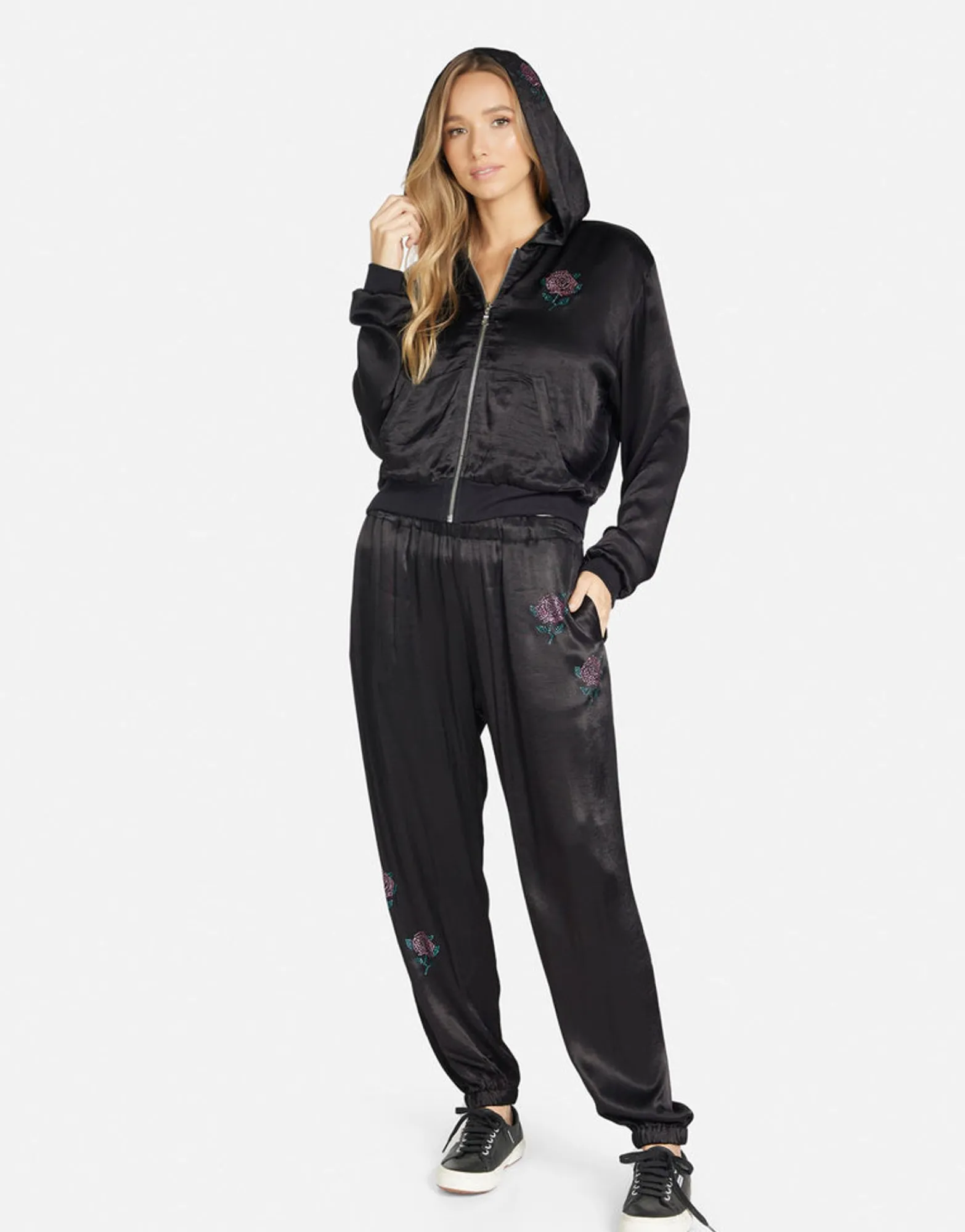Online Kathleen Crystal Roses Women Hoodies