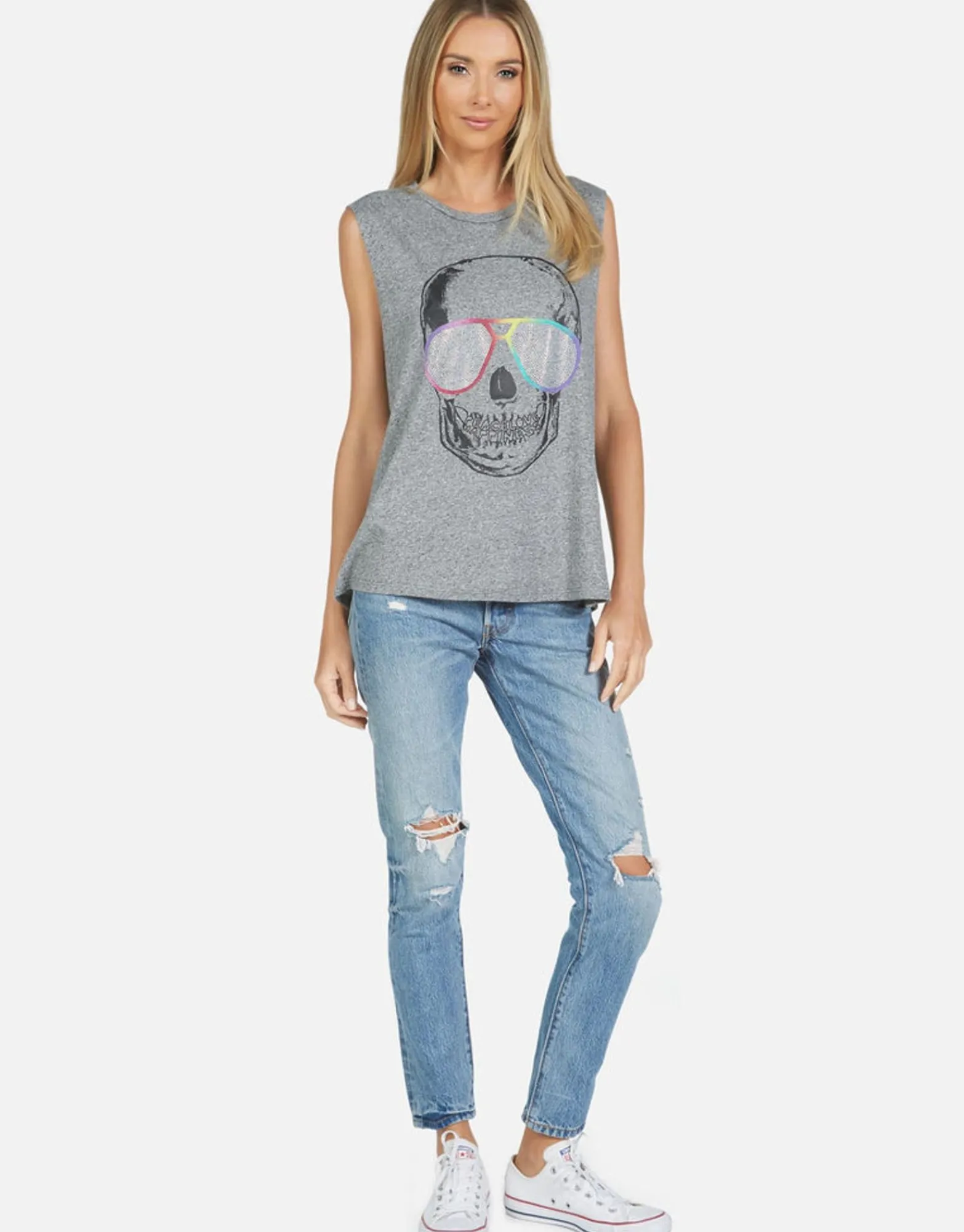 Flash Sale Kel Cool Skull Women Tanks
