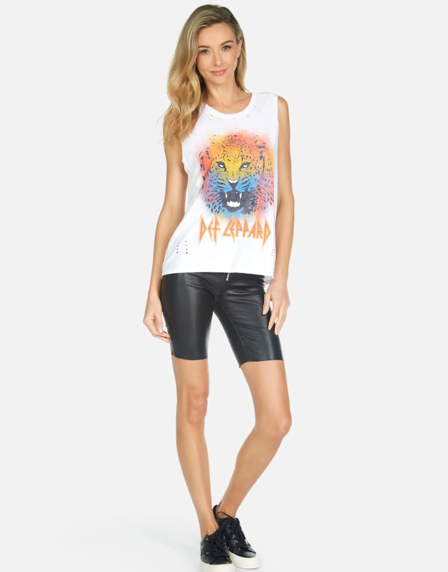 New Kel Def Leppard Leopard Women Tanks