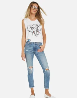 Cheap Kel Elephant Elements Women Tanks