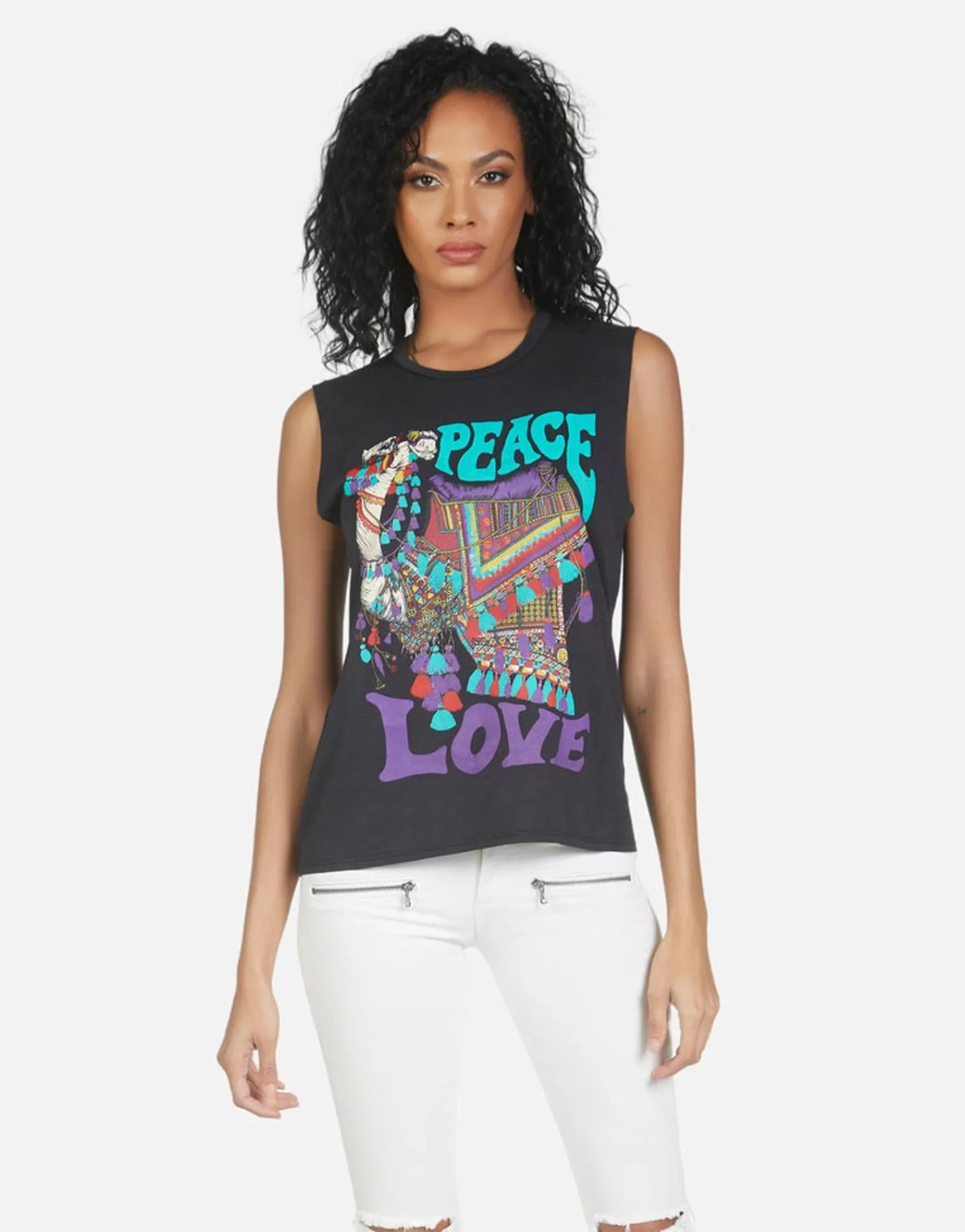 Best Kel Peace Love Camel Women Tanks