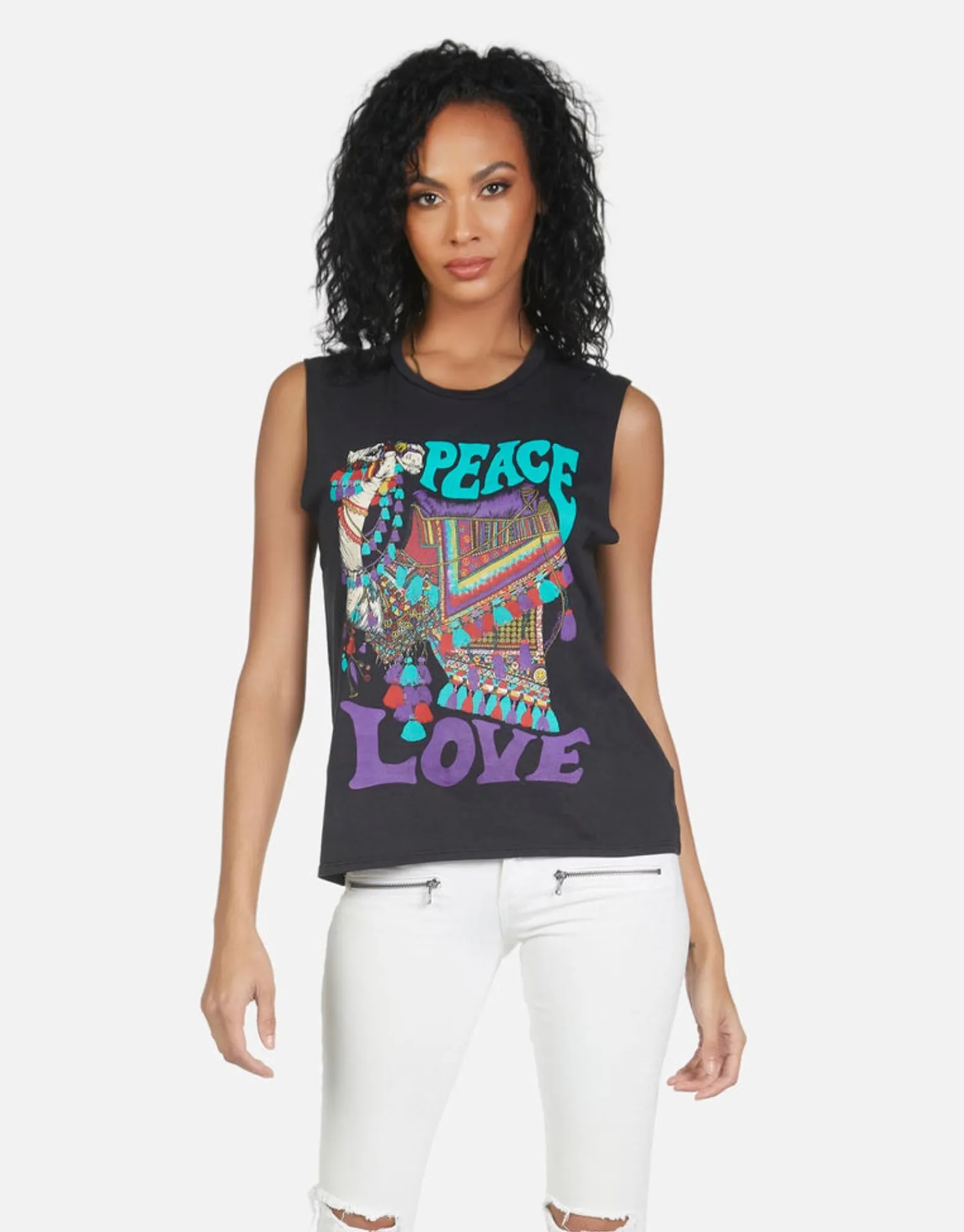 Best Kel Peace Love Camel Women Tanks