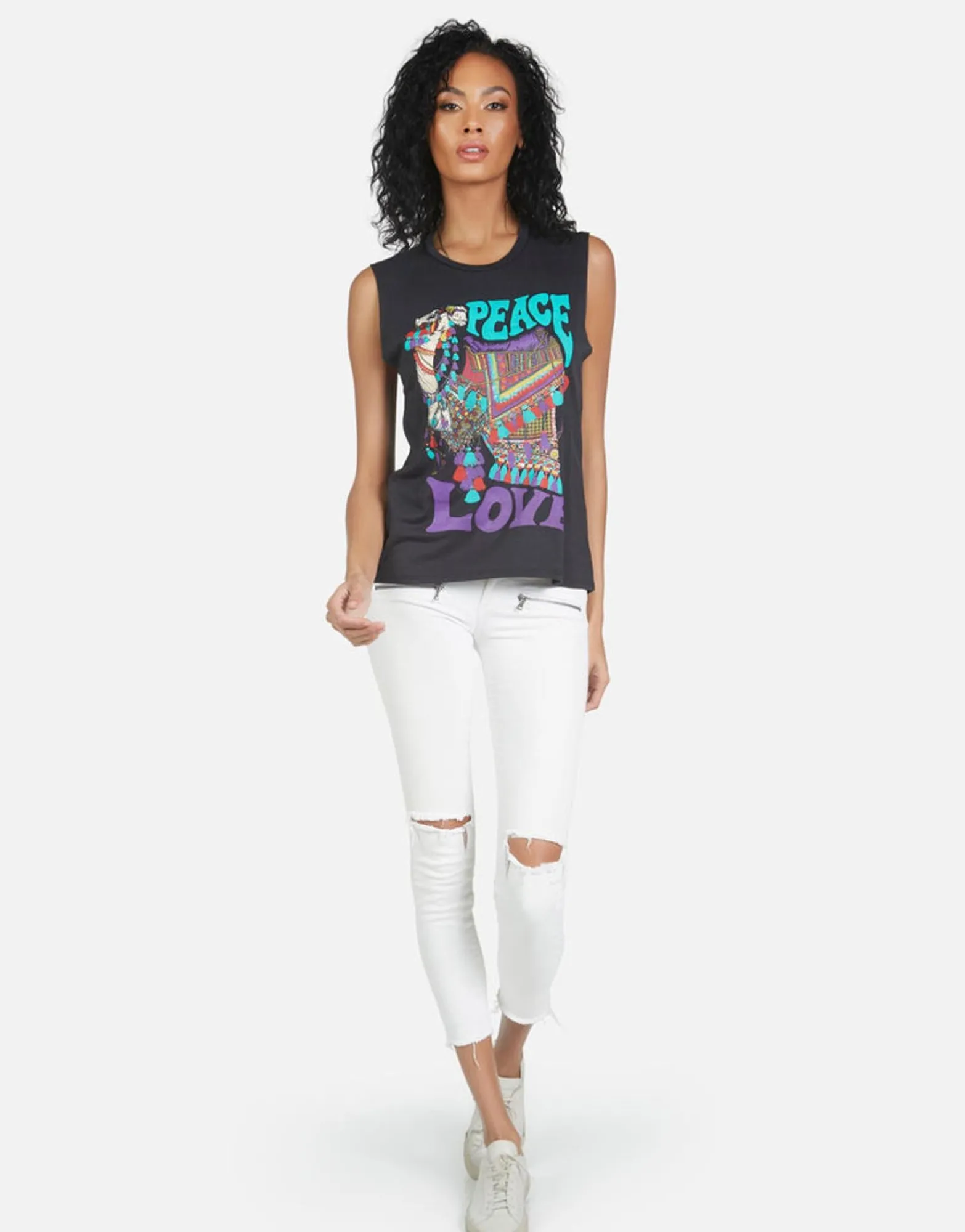 Best Kel Peace Love Camel Women Tanks
