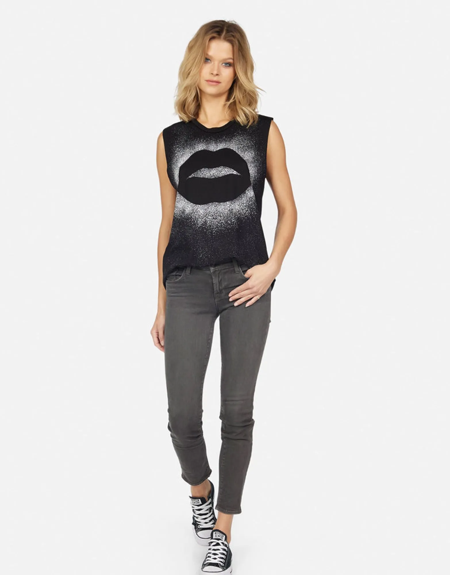 Flash Sale Kel Splatter Kiss Women Tanks