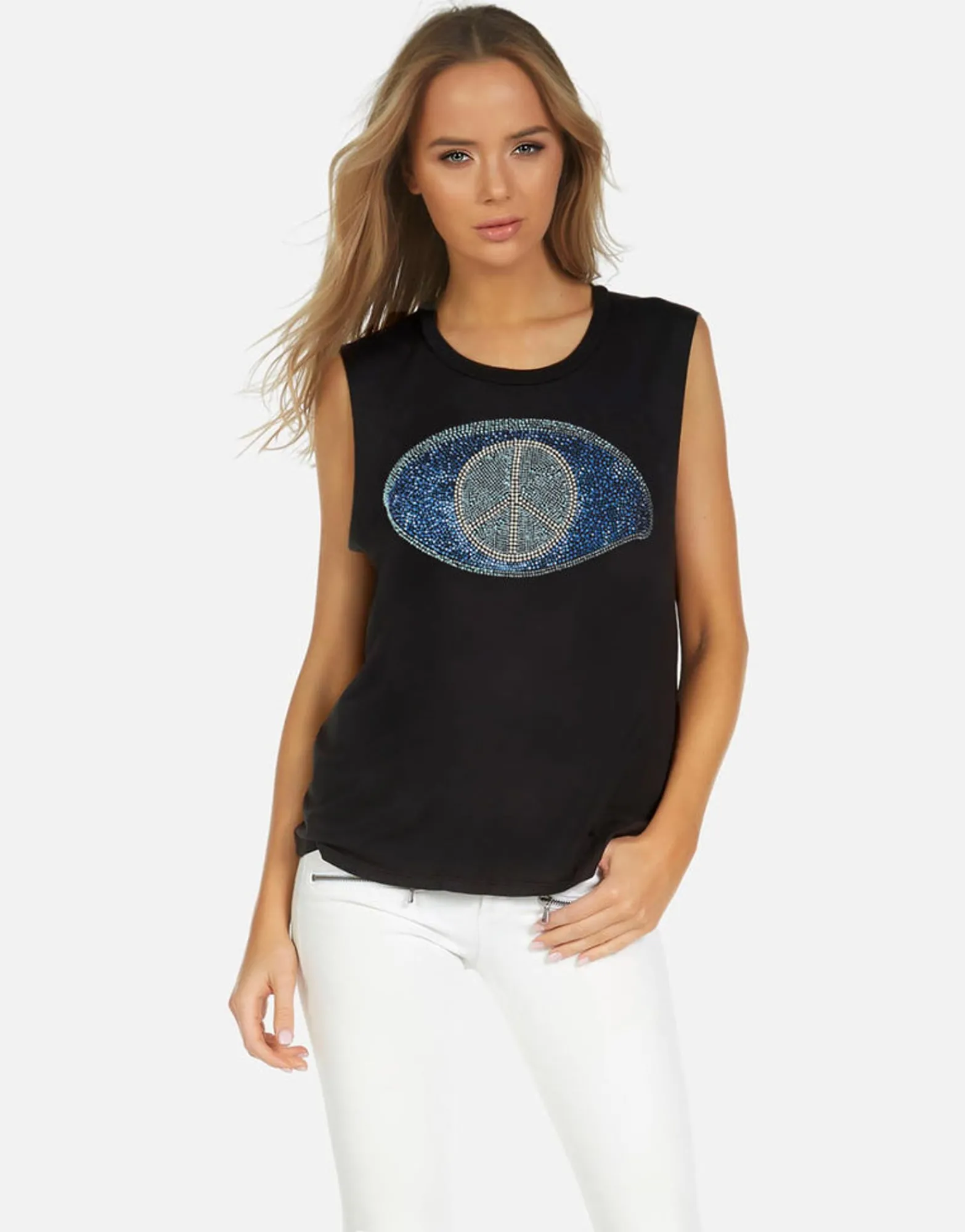 New Kel X Peace Evil Eye Women Tanks