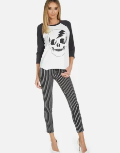 Clearance Kenya Electric Skull Women Short Sleeve