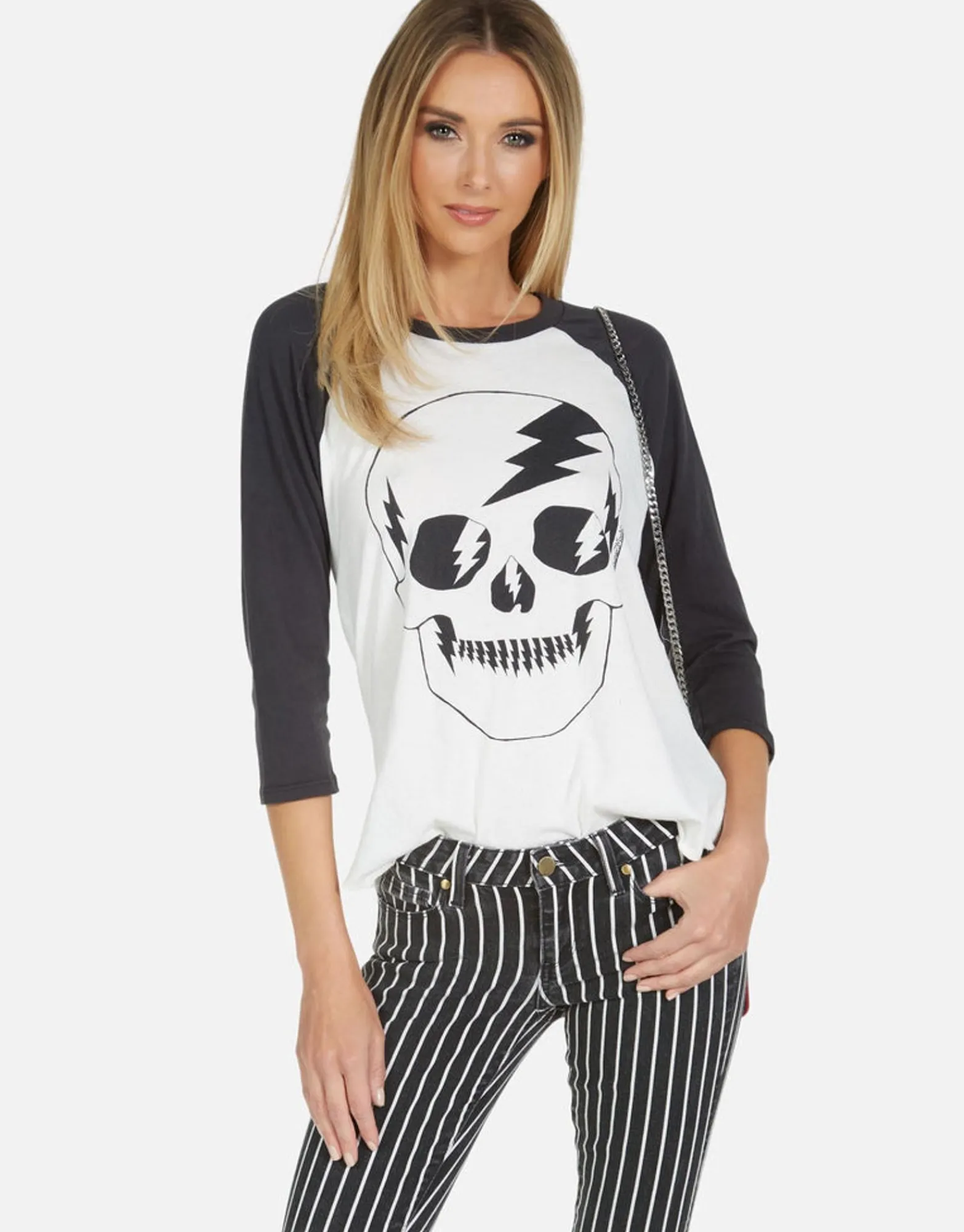 Clearance Kenya Electric Skull Women Short Sleeve