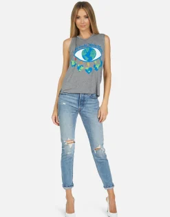 Discount Kinzington World Eye Love Women Tanks