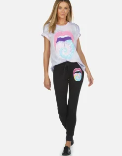 Sale Kiss Lip Lounge Sweatpant W/ Cuff | Jess By Women Long Sweatpants