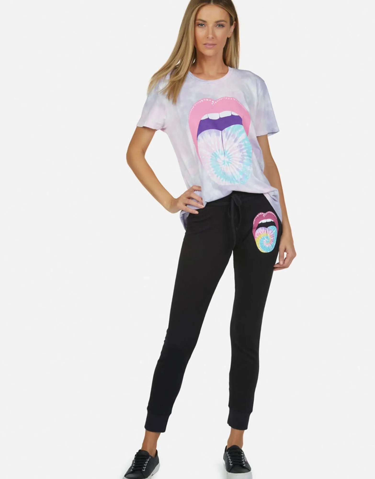 Sale Kiss Lip Lounge Sweatpant W/ Cuff | Jess By Women Long Sweatpants