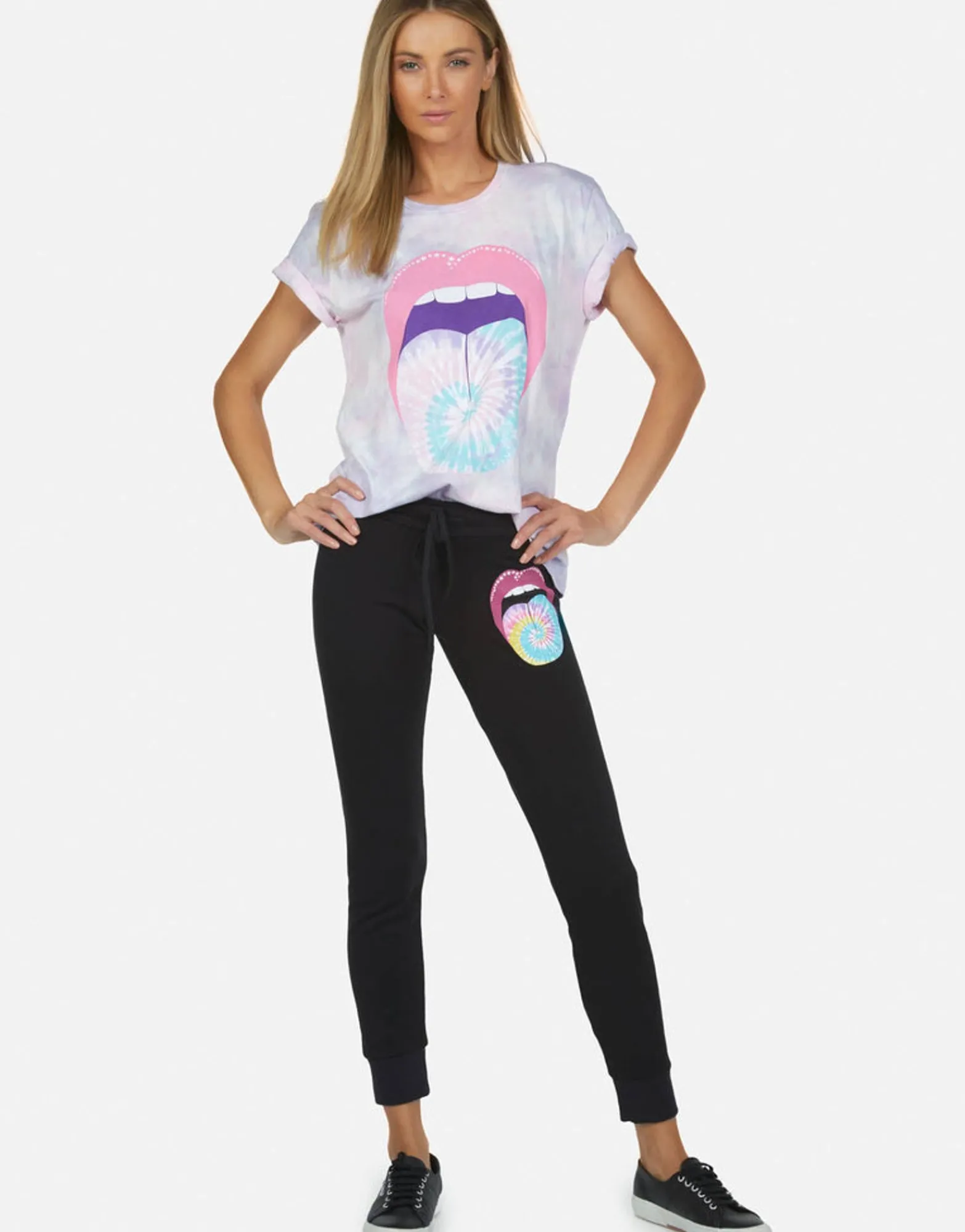 Sale Kiss Lip Lounge Sweatpant W/ Cuff | Jess By Women Long Sweatpants