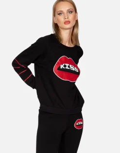 Shop Kiss Lip L/S Vintage Pullover | Noleta By Women Long Sleeve