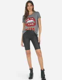 Shop Kiss Lip Rock N Roll Concert Tee | Capri By Women Short Sleeve