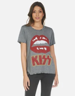 Shop Kiss Lip Rock N Roll Concert Tee | Capri By Women Short Sleeve
