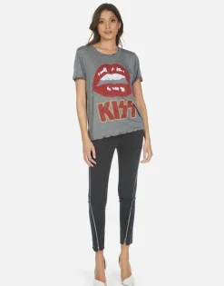 Shop Kiss Lip Rock N Roll Concert Tee | Capri By Women Short Sleeve