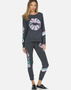 Sale Kizzy Rainbow Ray Lip Women Long Sweatpants