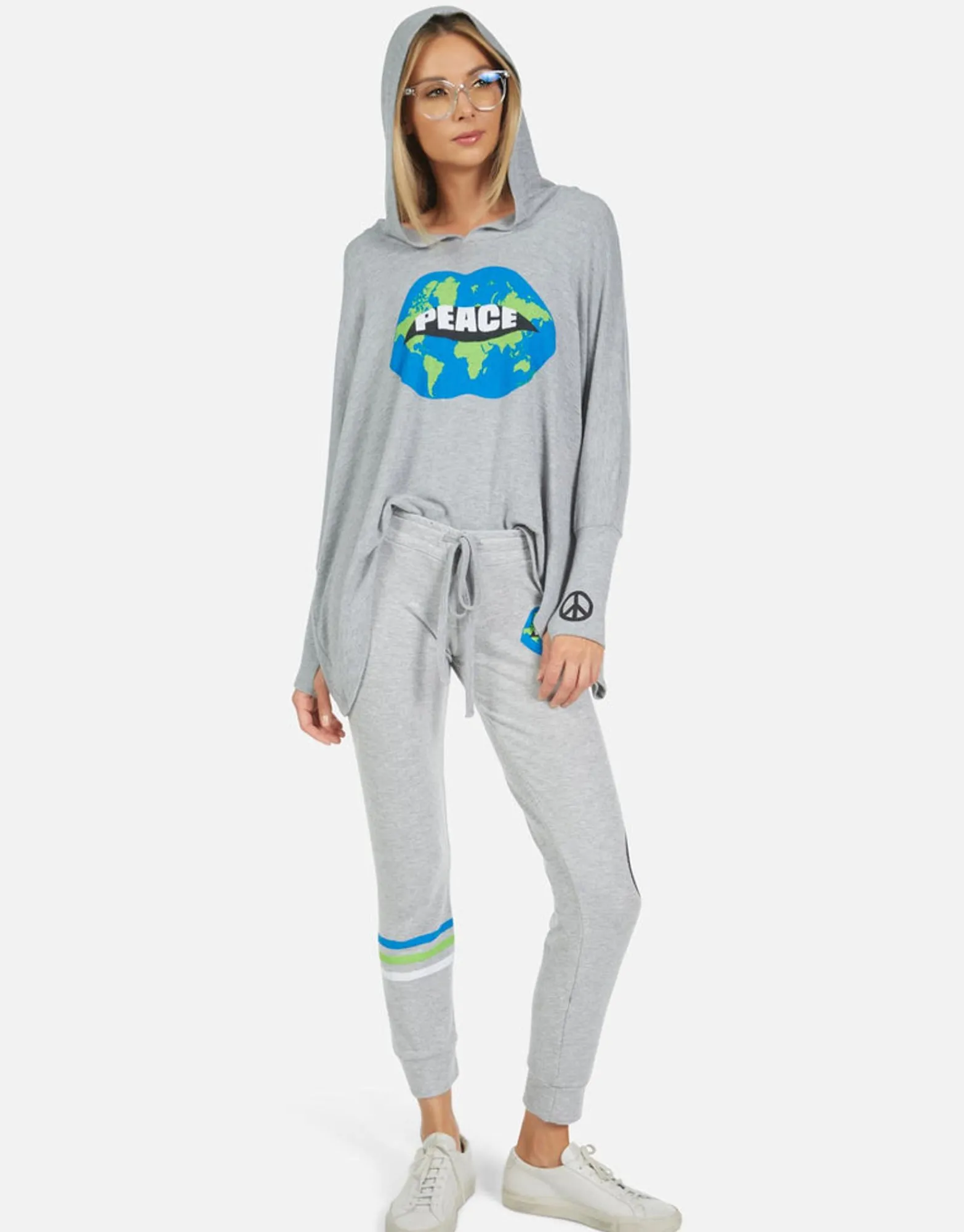 Flash Sale Kizzy World Peace Lips Women Long Sweatpants