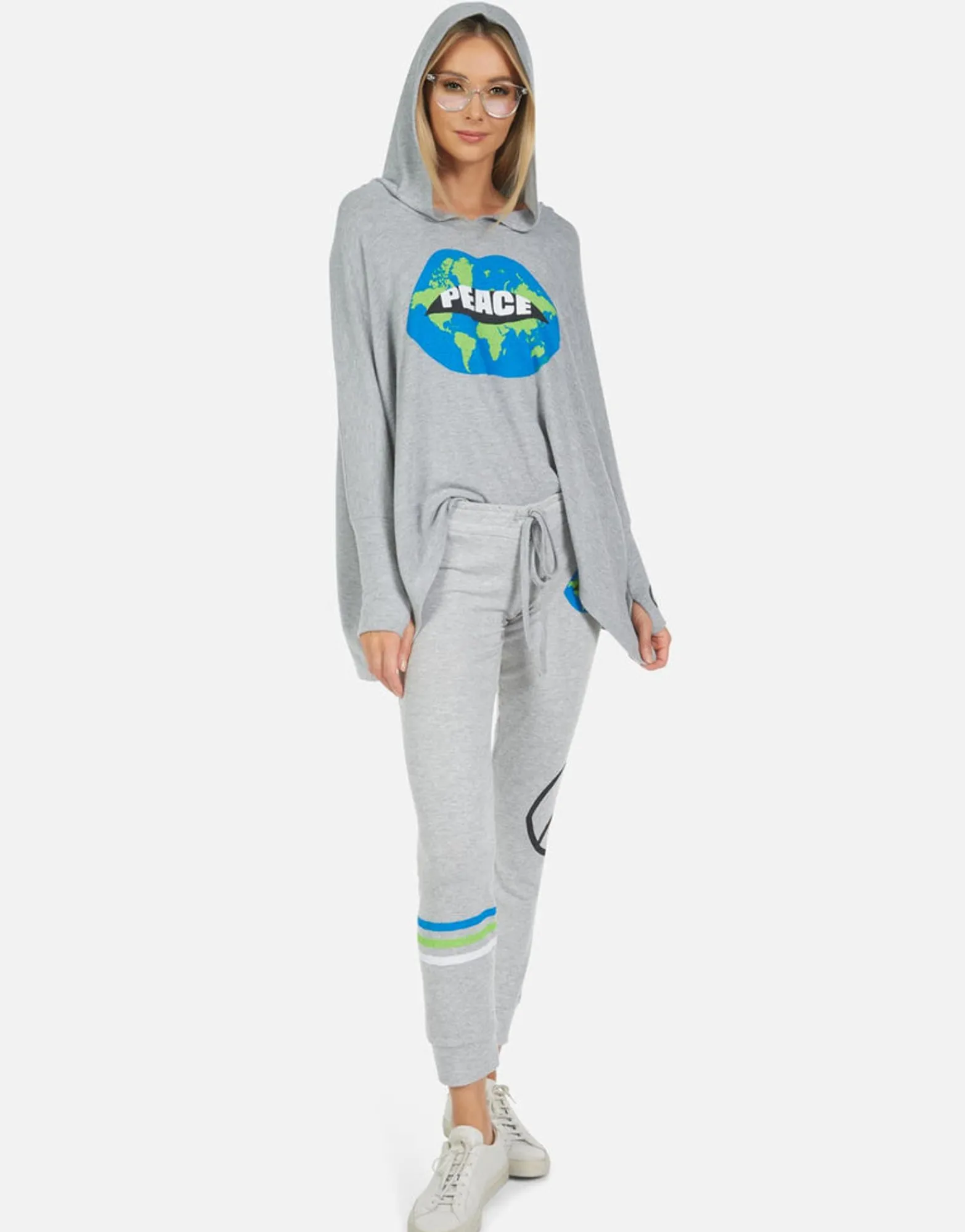 Flash Sale Kizzy World Peace Lips Women Long Sweatpants
