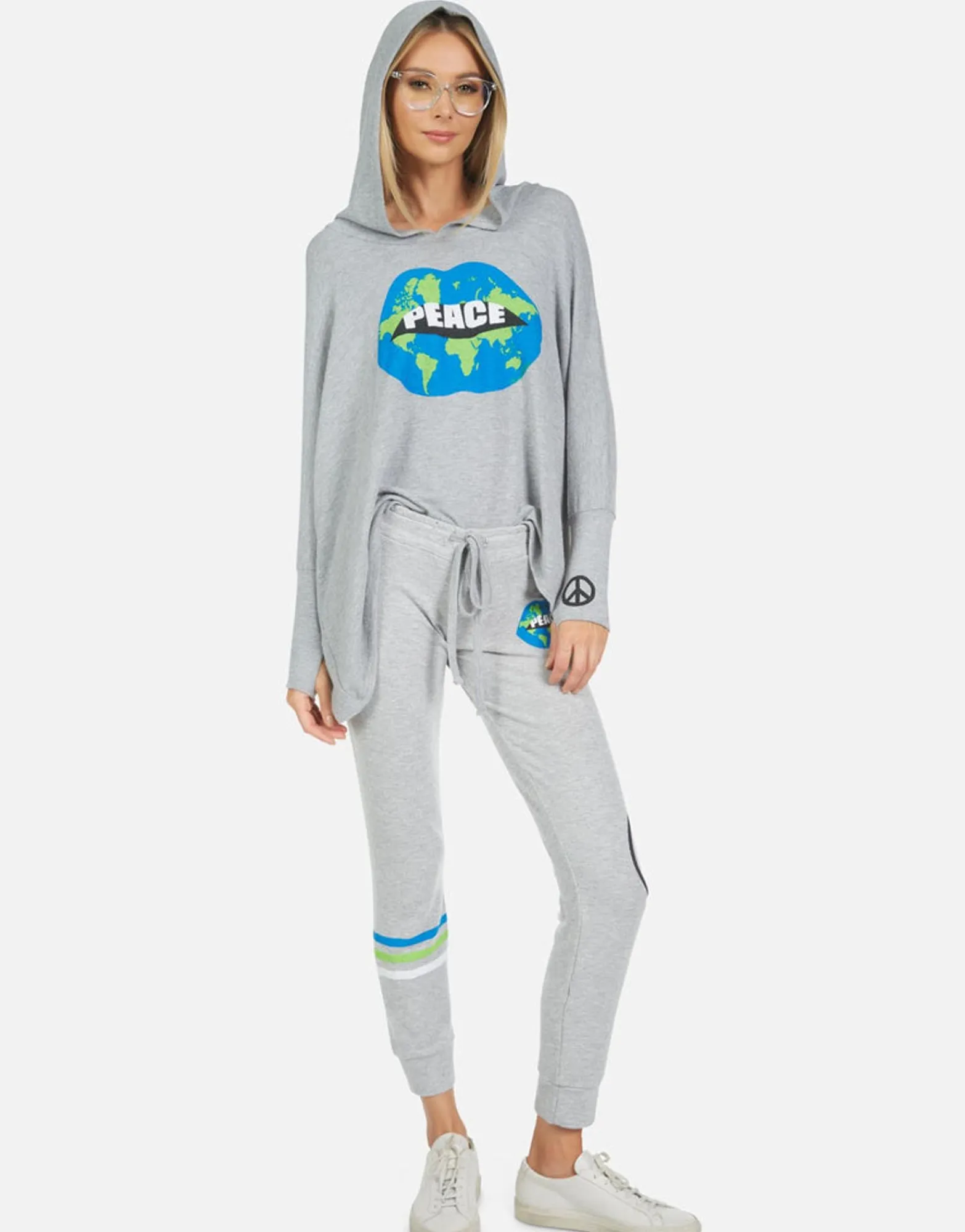 Flash Sale Kizzy World Peace Lips Women Long Sweatpants