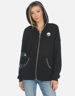 Outlet Koa Music Skull Women Hoodies