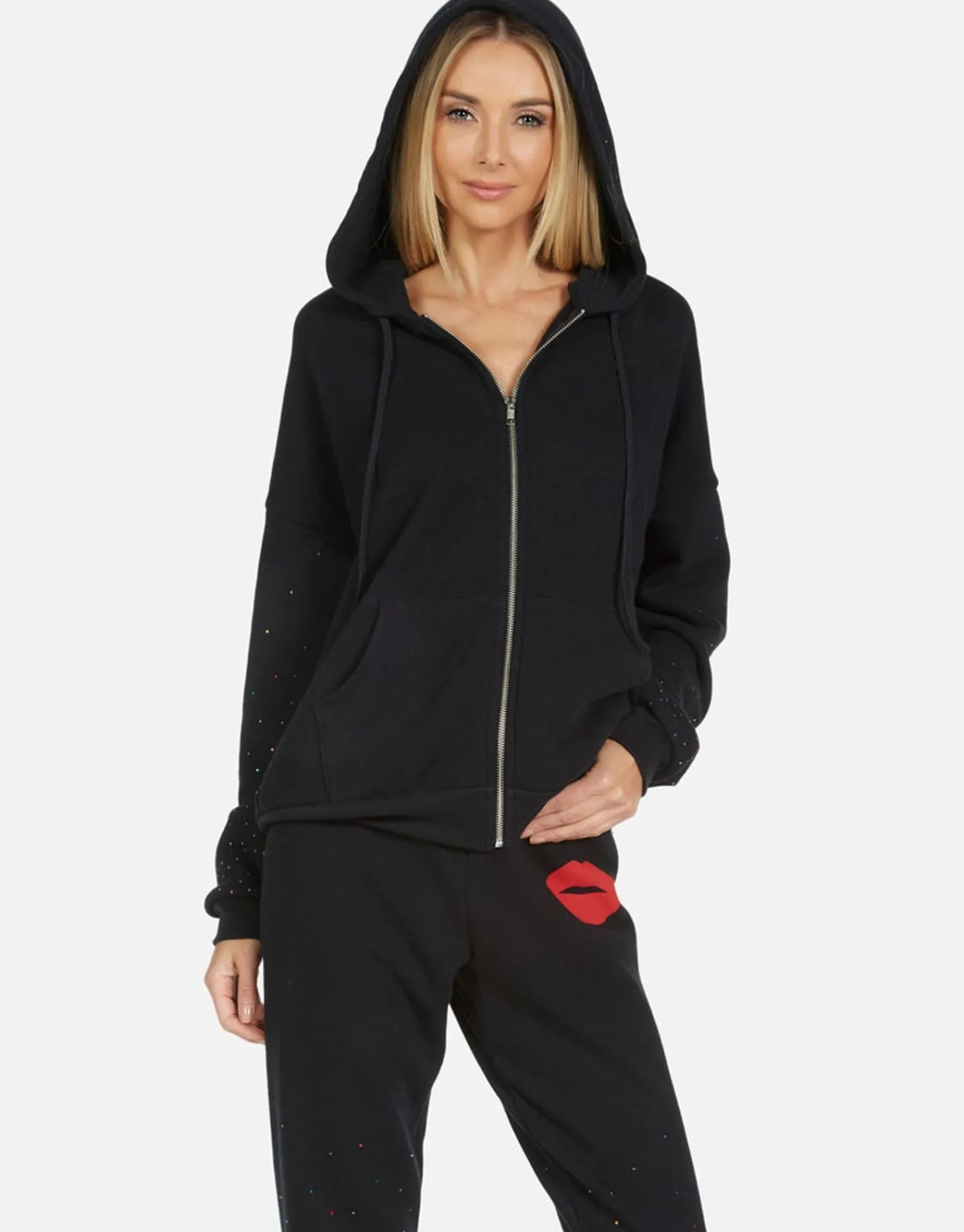 Online Koa Red Lip Women Hoodies