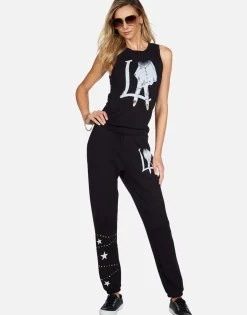 Best La Peace Finger Long Sweatpant | Brynn By Women Long Sweatpants