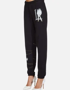 Best La Peace Finger Long Sweatpant | Brynn By Women Long Sweatpants