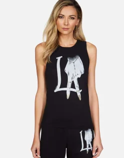 Fashion La Peace Finger Tank Tee | Ashlin By Women Tanks