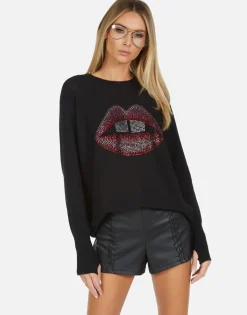 Cheap Ladona Crystal Gap Tooth Women Sweaters & Knits