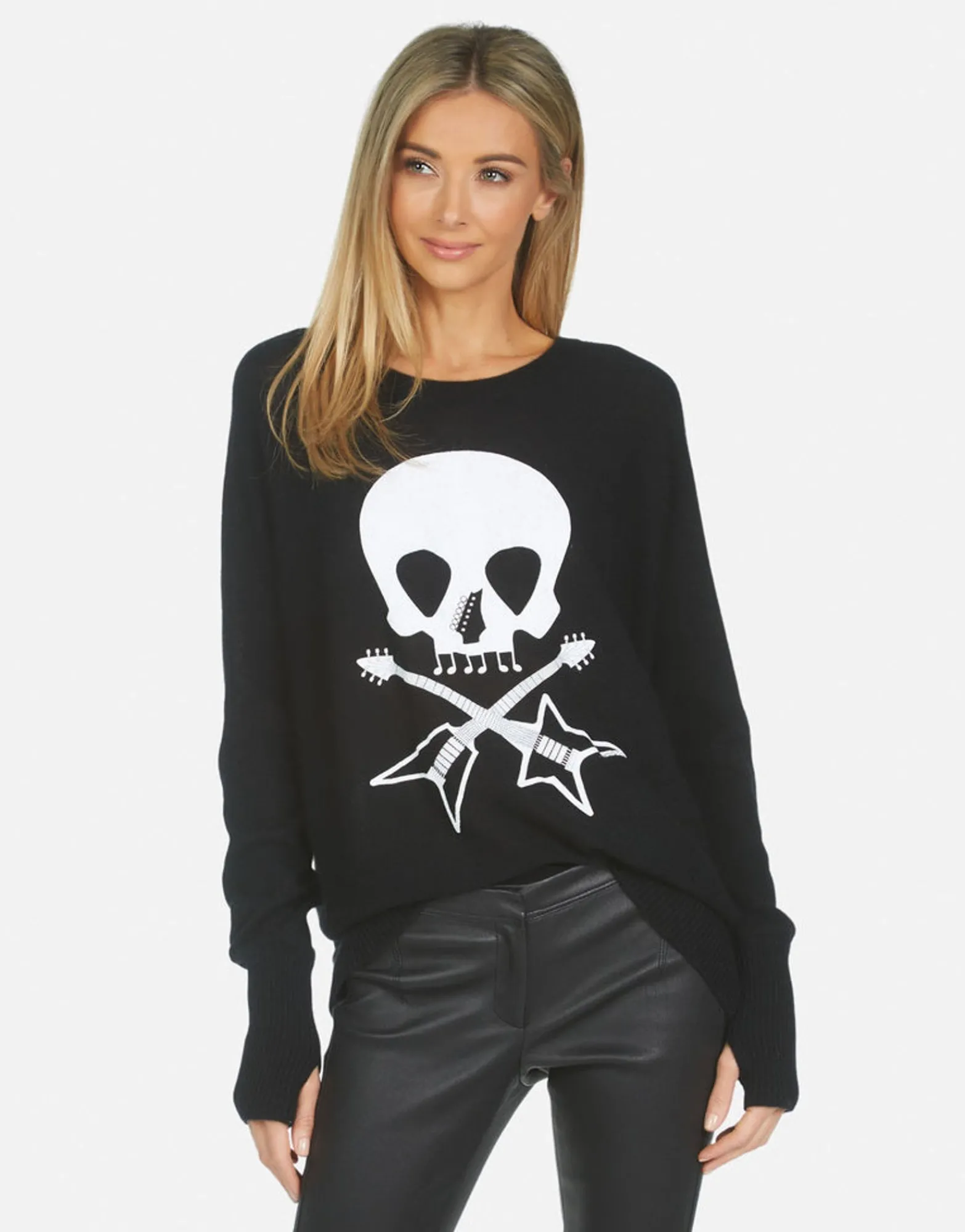 Hot Ladona Music Skull Women Sweaters & Knits